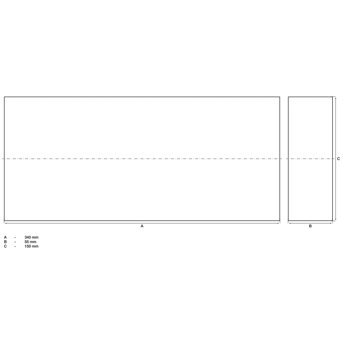 Bloc de protection | pour pont élévateur | 340 x 150 x 55 mm