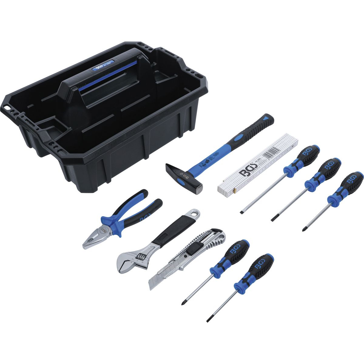 Caja de herramientas | plástico | incluido el surtido de herramientas | 11 piezas