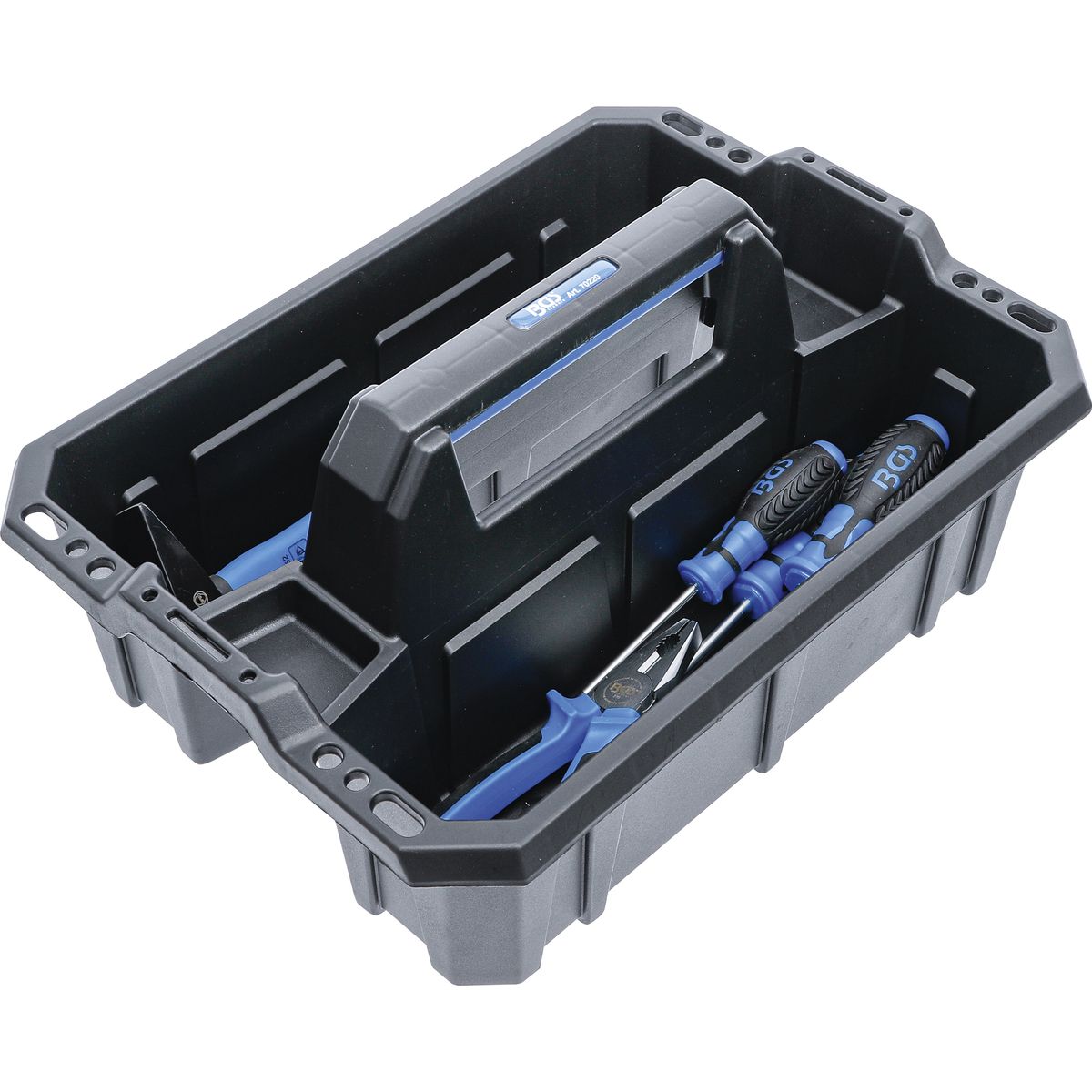 Tool Carrying Case | Reinforced Plastic | incl. Tool Assortment | 11 pcs.