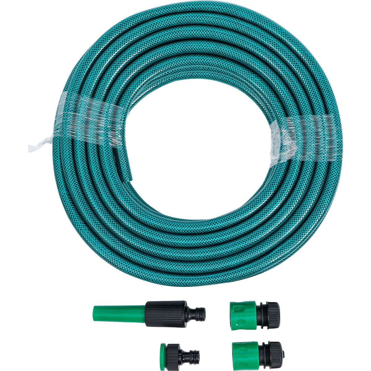 Water hose | PVC | with Water Spray Gun and Quick Couplings | 15 m | 6-pcs.
