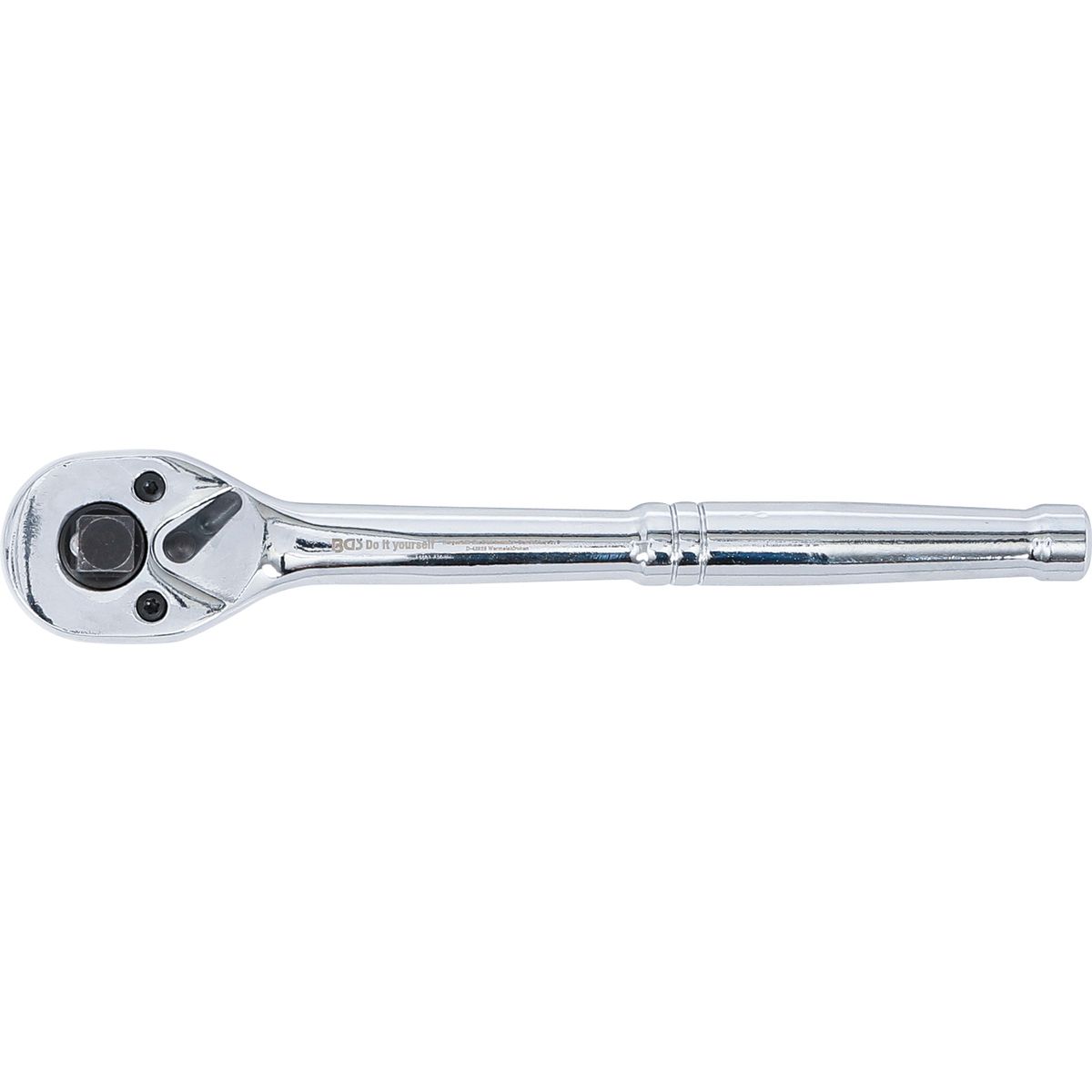 Reversible Ratchet | Solid Steel | Fine Tooth | 3-in-1 | 6.3 mm (1/4") / 10 mm (3/8") / 12.5 mm (1/2")