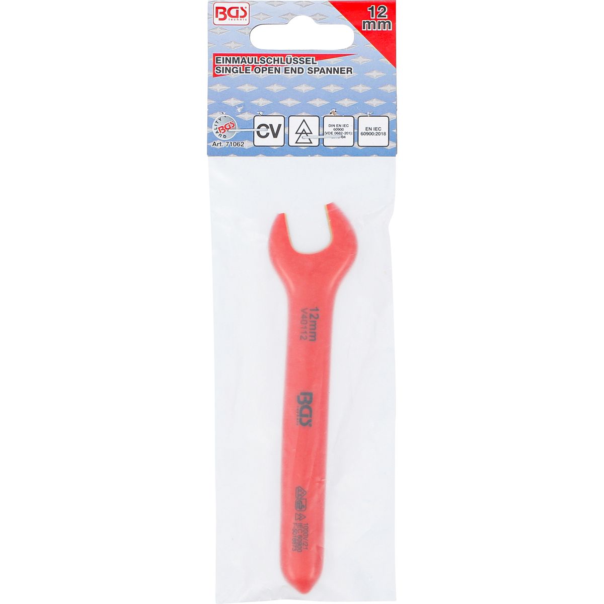 VDE Single Open End Spanner | 12 mm