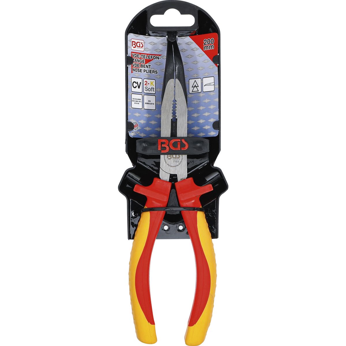 VDE Long Nose Pliers | Angular | 200 mm