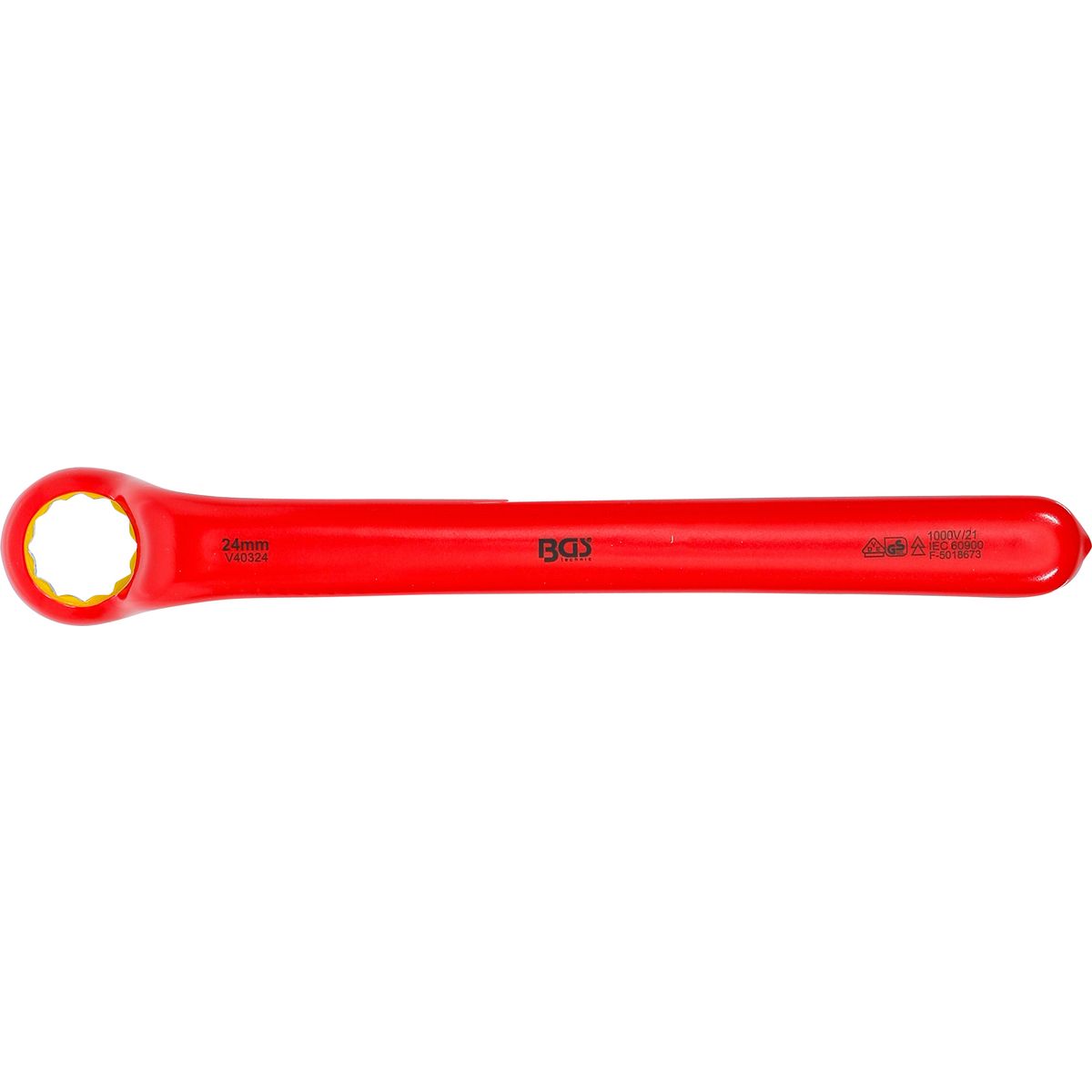 VDE Single End Ring Spanner | deep offset end | 24 mm