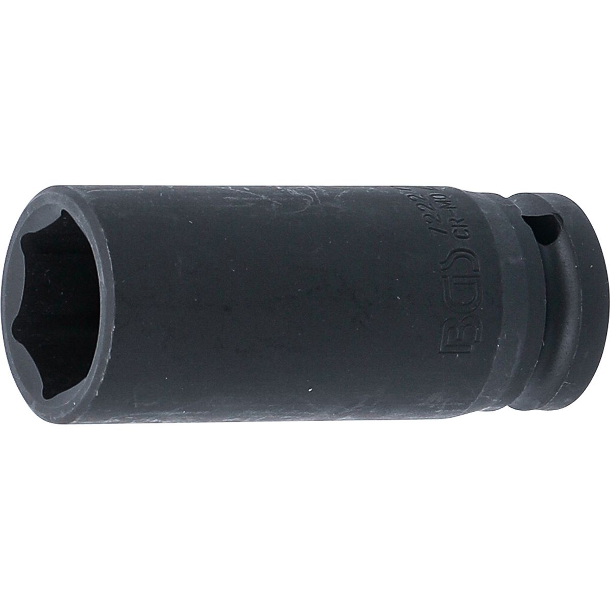 Llaves de vaso impacto hexagonal, largo | entrada 12,5 mm (1/2") | 22 mm