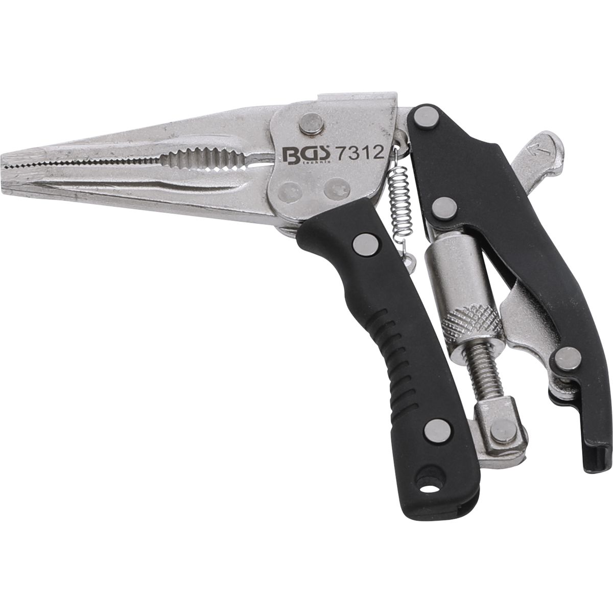 Locking Long Nose Grip Pliers | with pistol grip | 170 mm