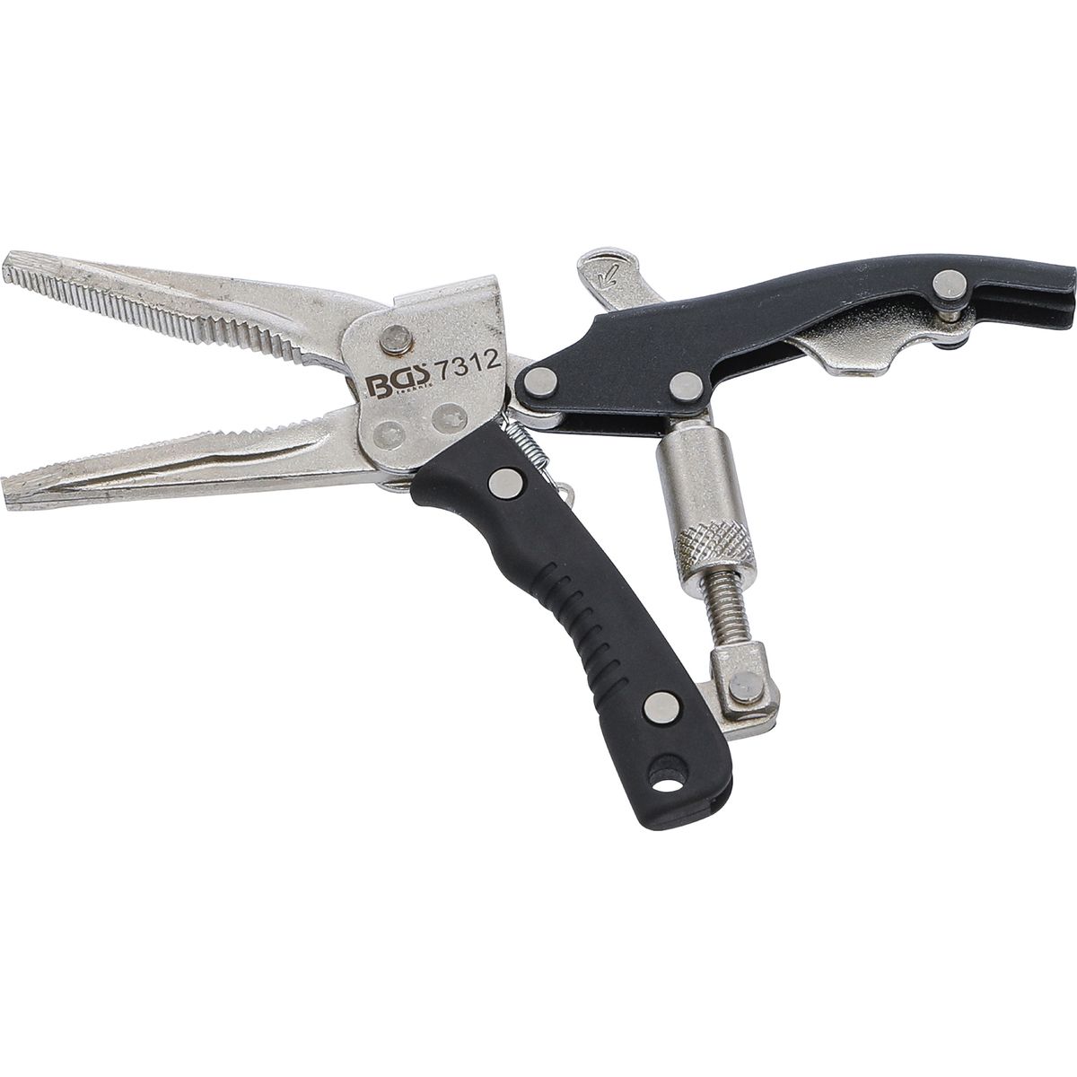 Locking Long Nose Grip Pliers | with pistol grip | 170 mm