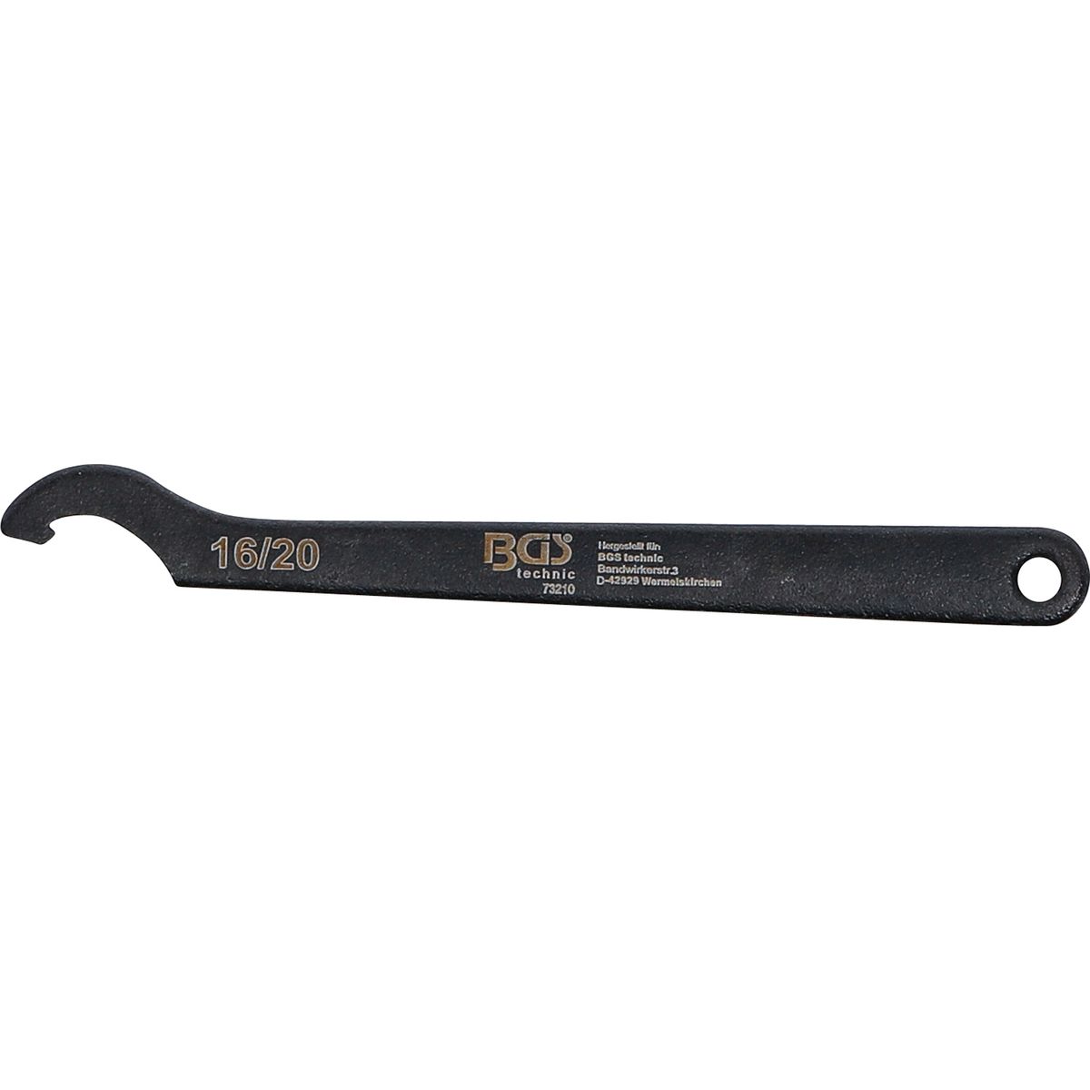 Hook Wrench with Nose | 16 - 20 mm