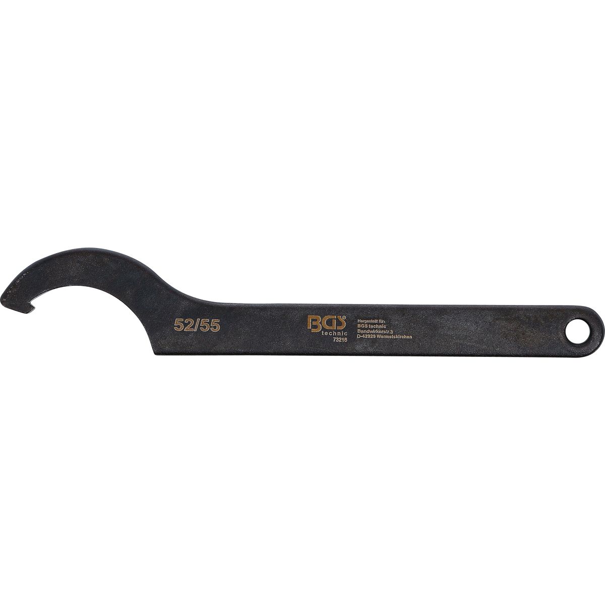 Hook Wrench with Nose | 52 - 55 mm