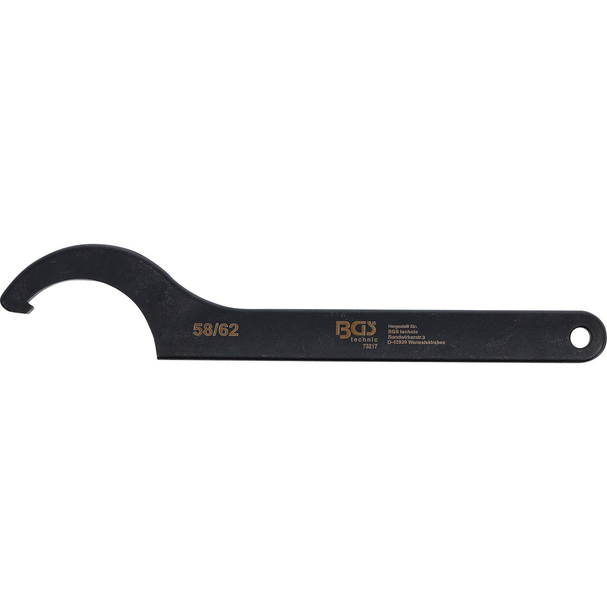 Hook Wrench with Nose | 58 - 62 mm