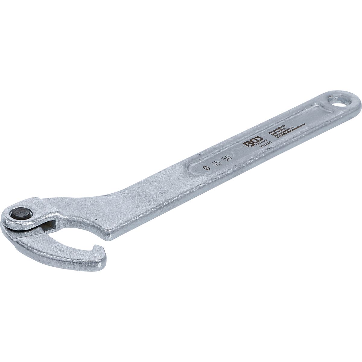 Adjustable Hook Wrench with Nose | 35 - 50 mm