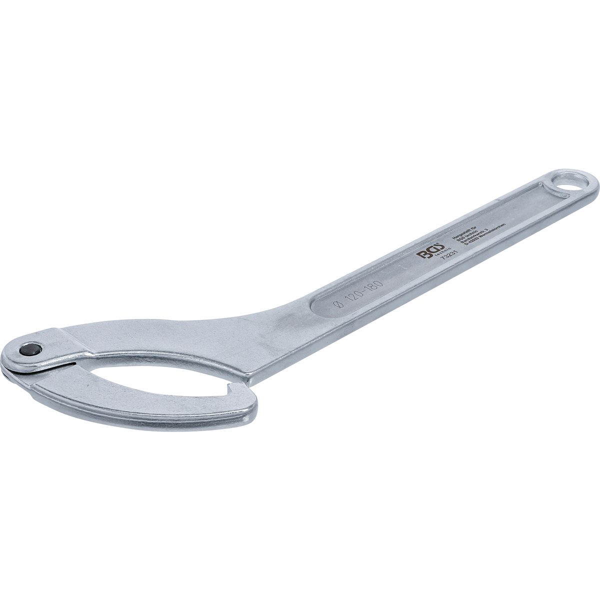 Adjustable Hook Wrench with Nose | 120 - 180 mm