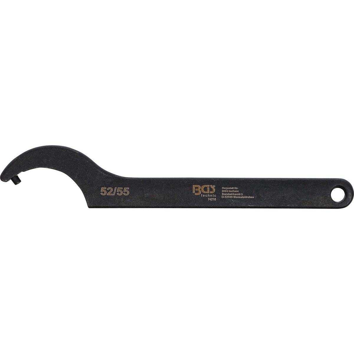Hook Wrench with Pin | 52 - 55 mm
