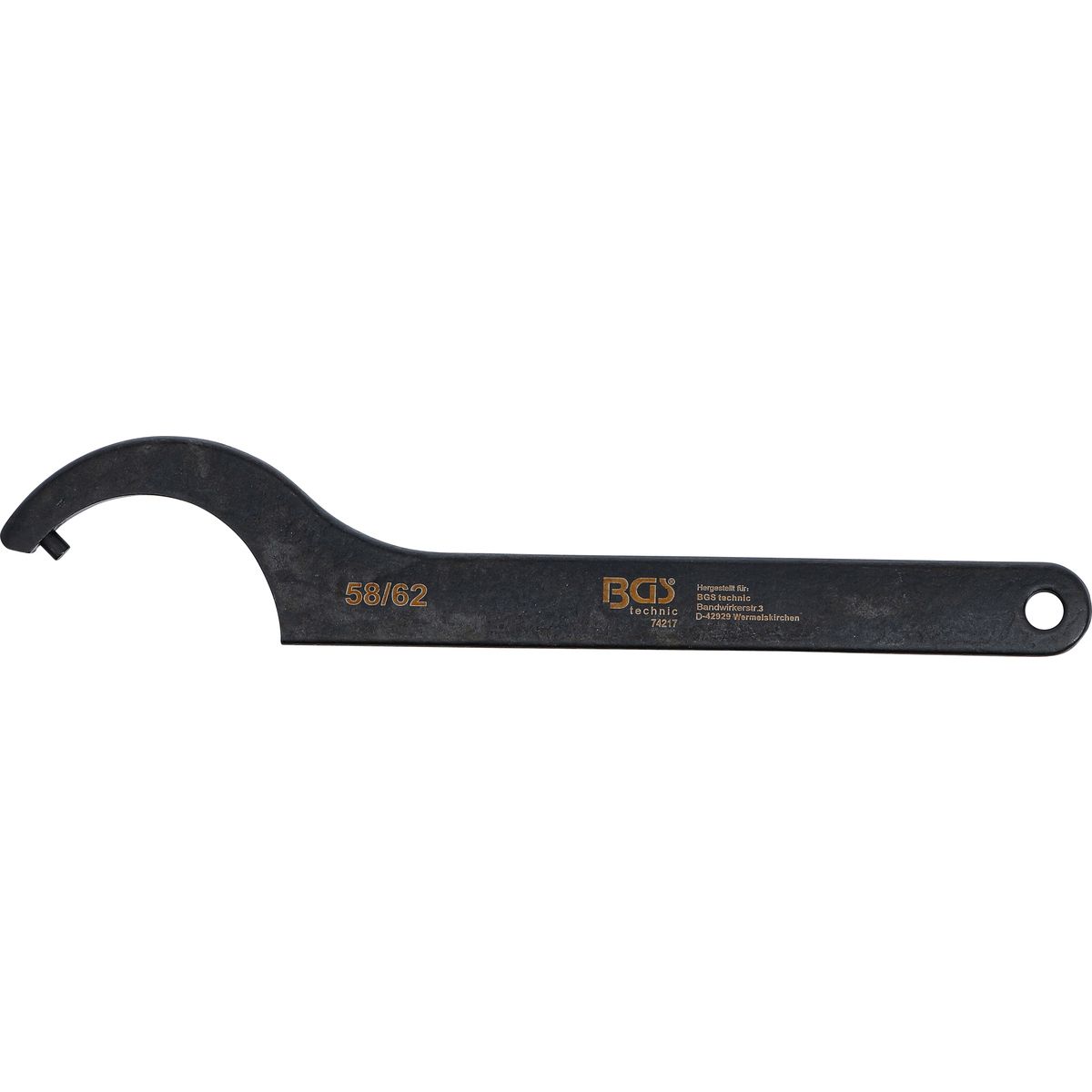 Hook Wrench with Pin | 58 - 62 mm