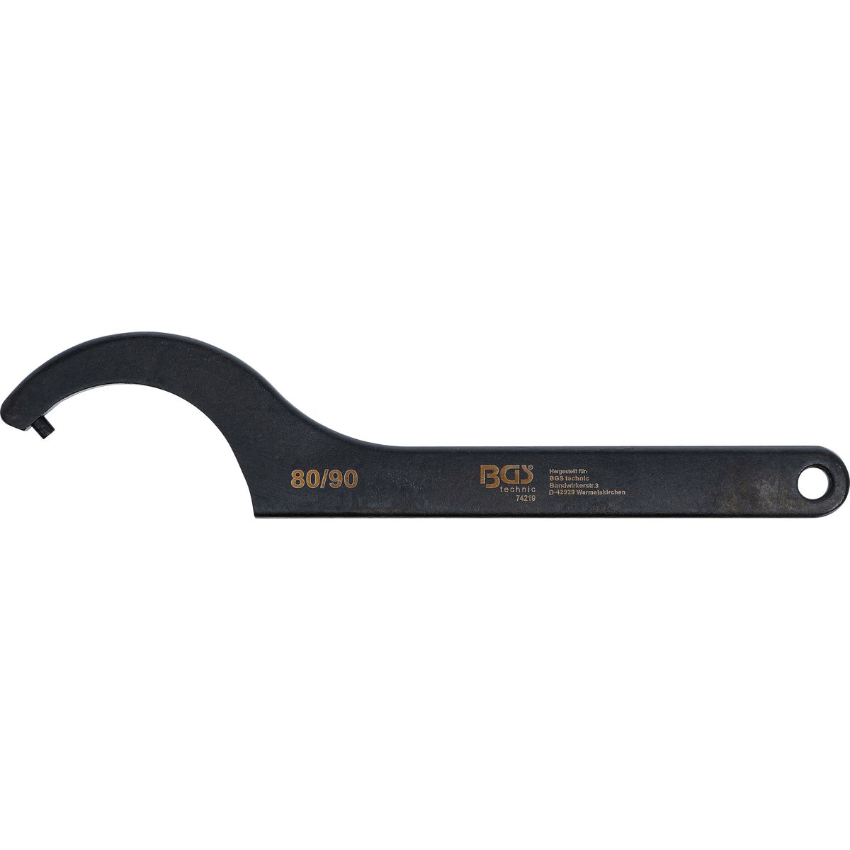 Hook Wrench with Pin | 80 - 90 mm