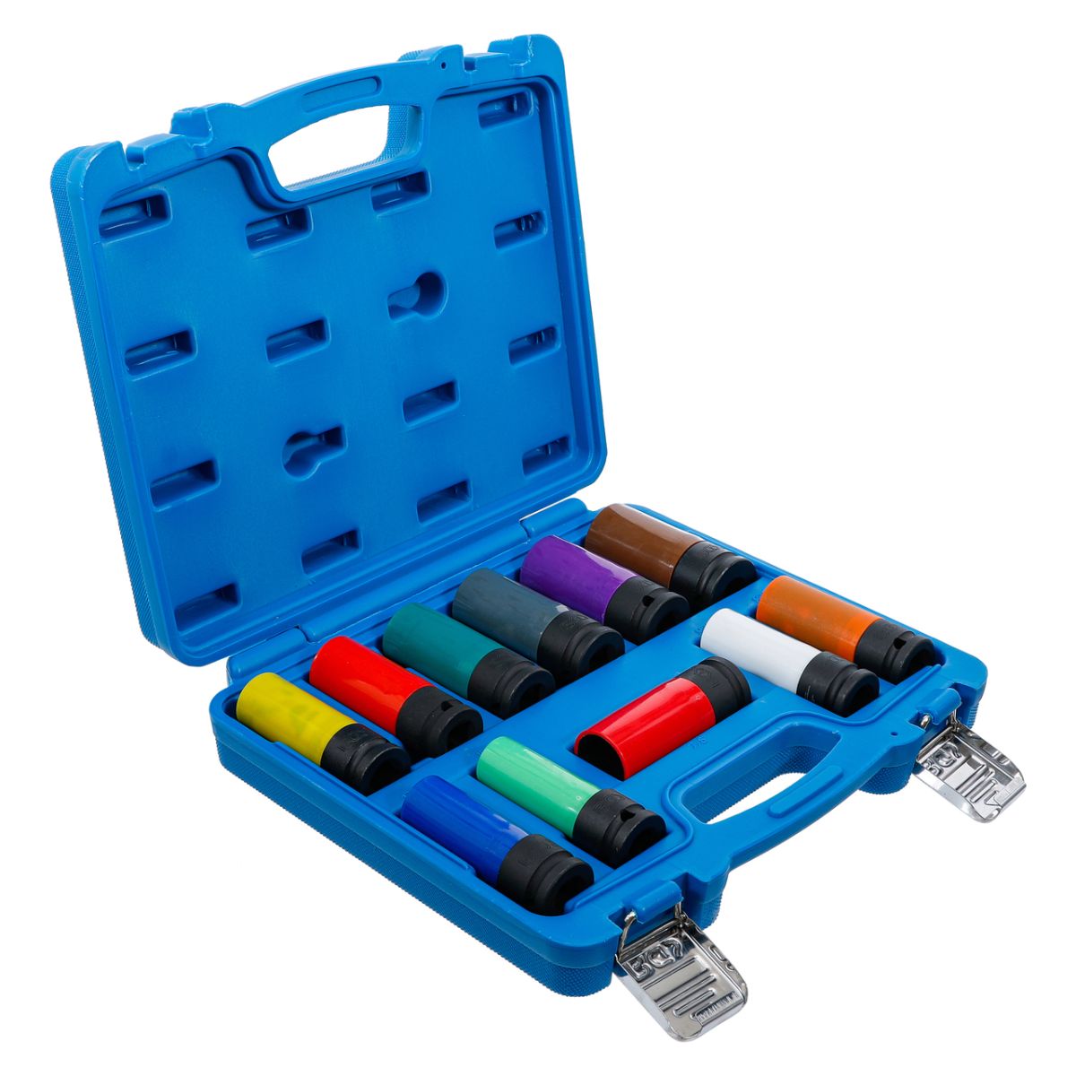 Protective Impact Socket Set | 12.5 mm (1/2") Drive | 15 - 27 mm and Special Wheel Nuts | 11 pcs.