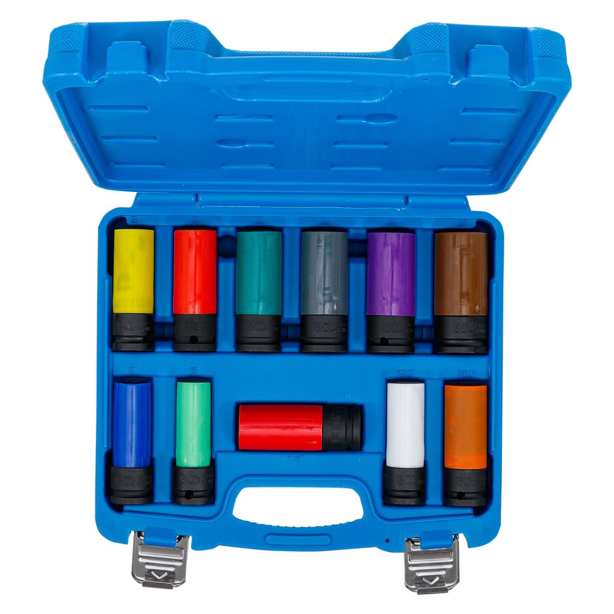 Protective Impact Socket Set | 12.5 mm (1/2") Drive | 15 - 27 mm and Special Wheel Nuts | 11 pcs.