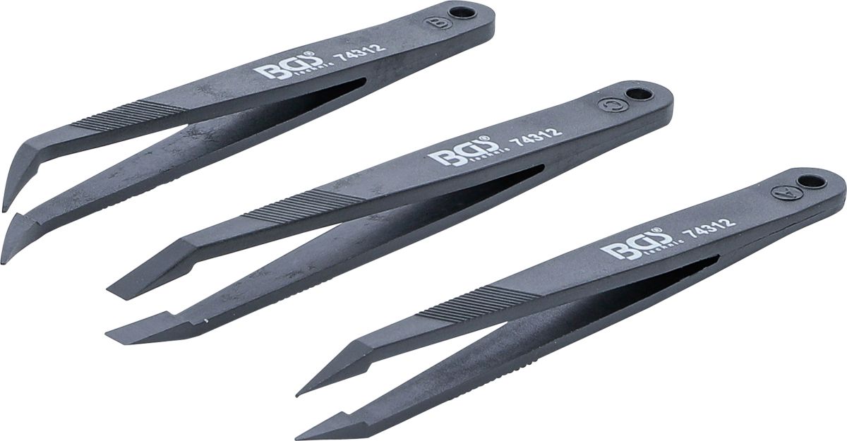 Plastic Tweezers Set | 3 pcs.