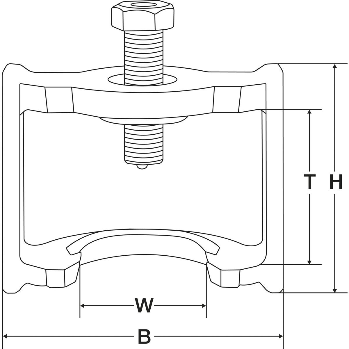 Extractor del ajustador de las palancas de freno | para freno Haldex | 160 mm