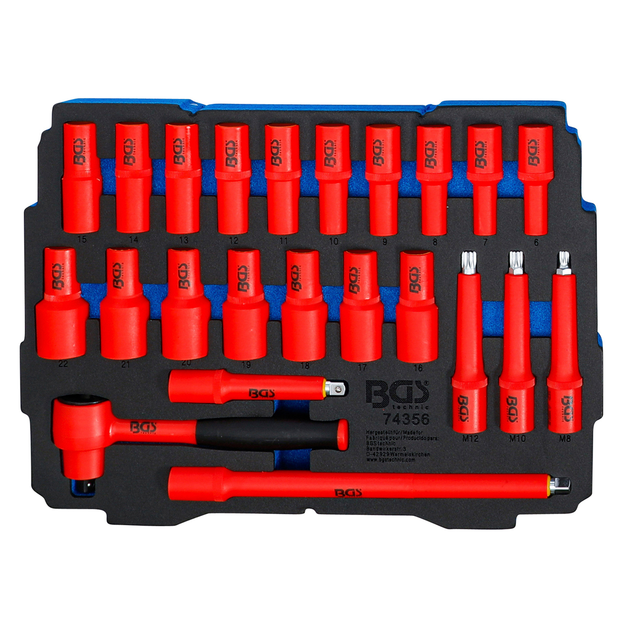 Foam Tray for BGS BOXSYS1 & 2: VDE Tool Set | 23-pcs.