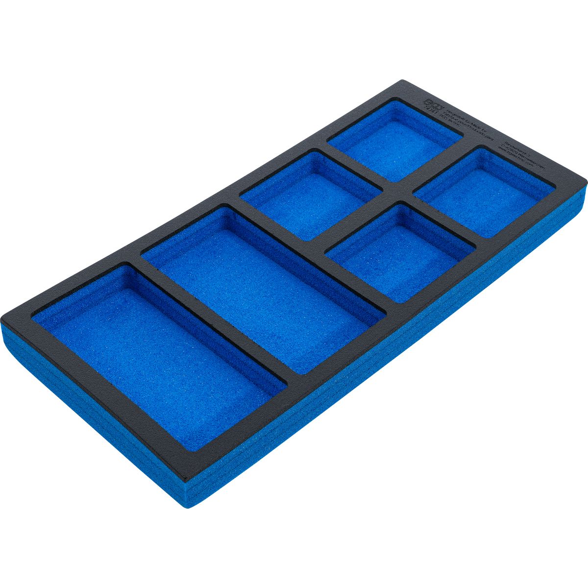 Tool Tray 1/3, empty: 6 Storage Compartments | 408 x 189 x 32 mm