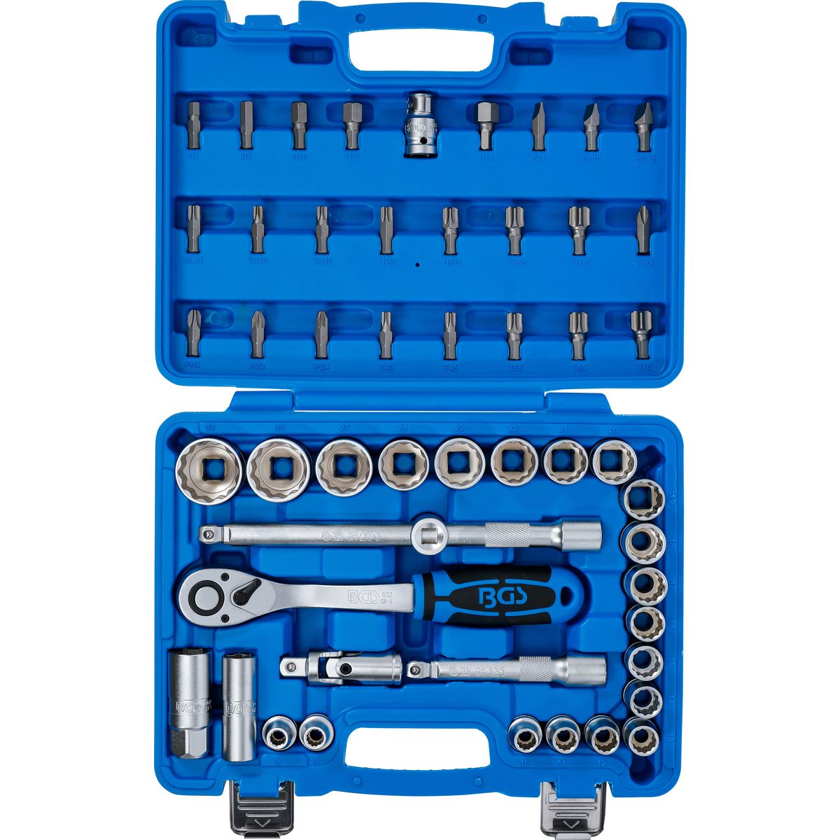 Socket Set 12-point | 12.5 mm (1/2") Drive | 8 - 32 mm | 51 pcs.