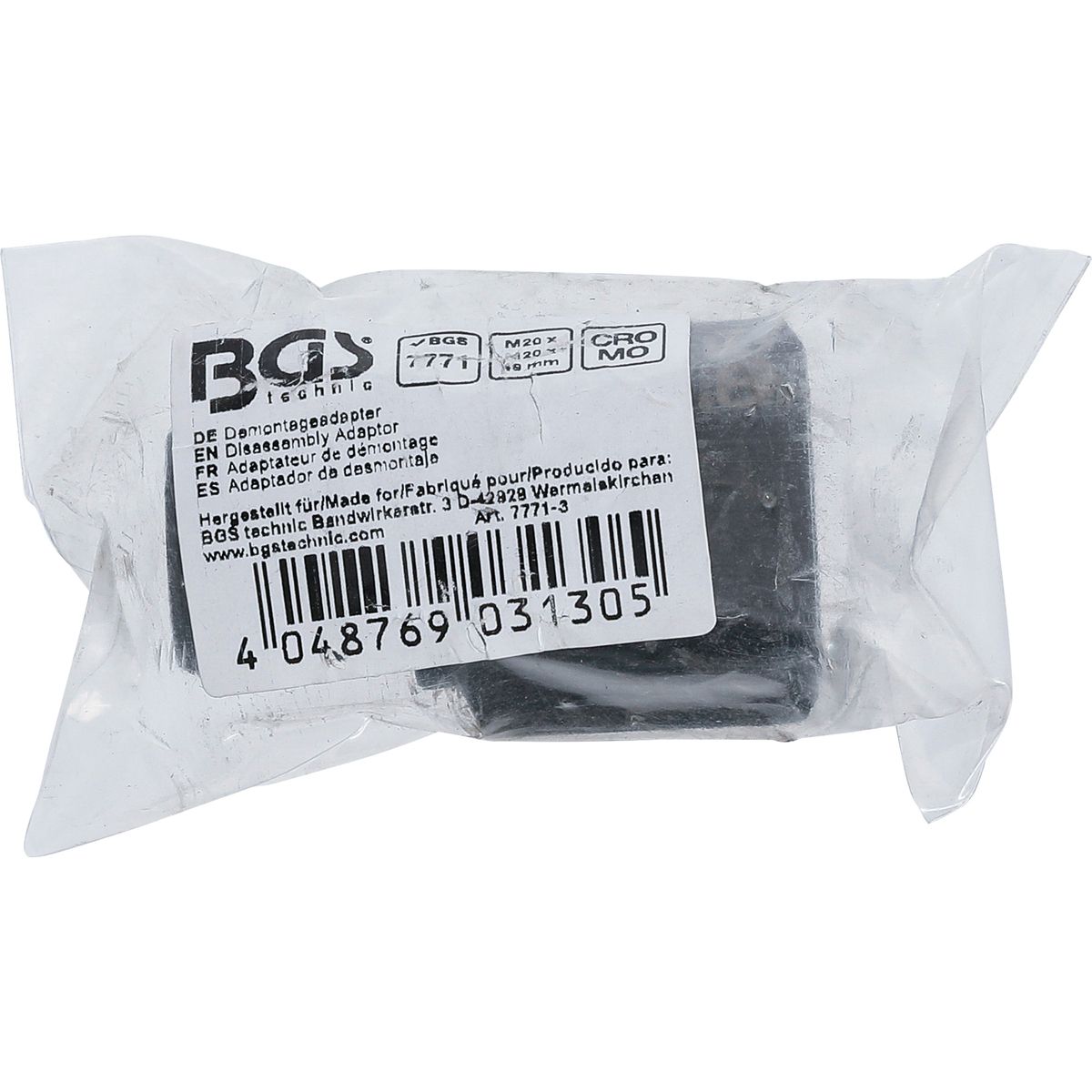 Adaptador de desmontaje de BGS 7771 | M20 x M20 x 49 mm