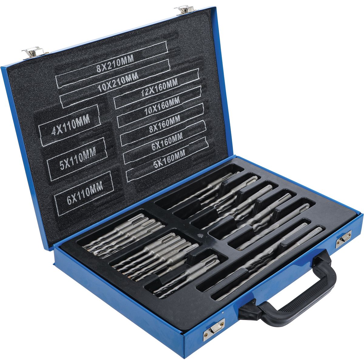 Hammer Drill Set | SDS shaft | carbide tipped | 4 - 12 mm | 56 pcs.