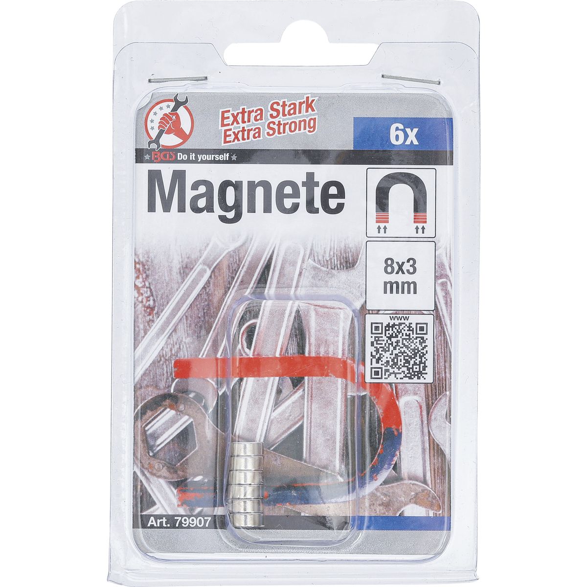 Magnet Set | extra strong | Ø 8 mm | 6 pcs.