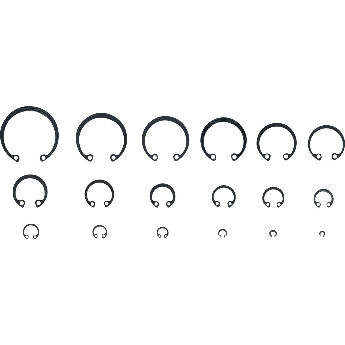 Assortiment de circlips intérieurs | Ø 3 - 32 mm | 300 pièces