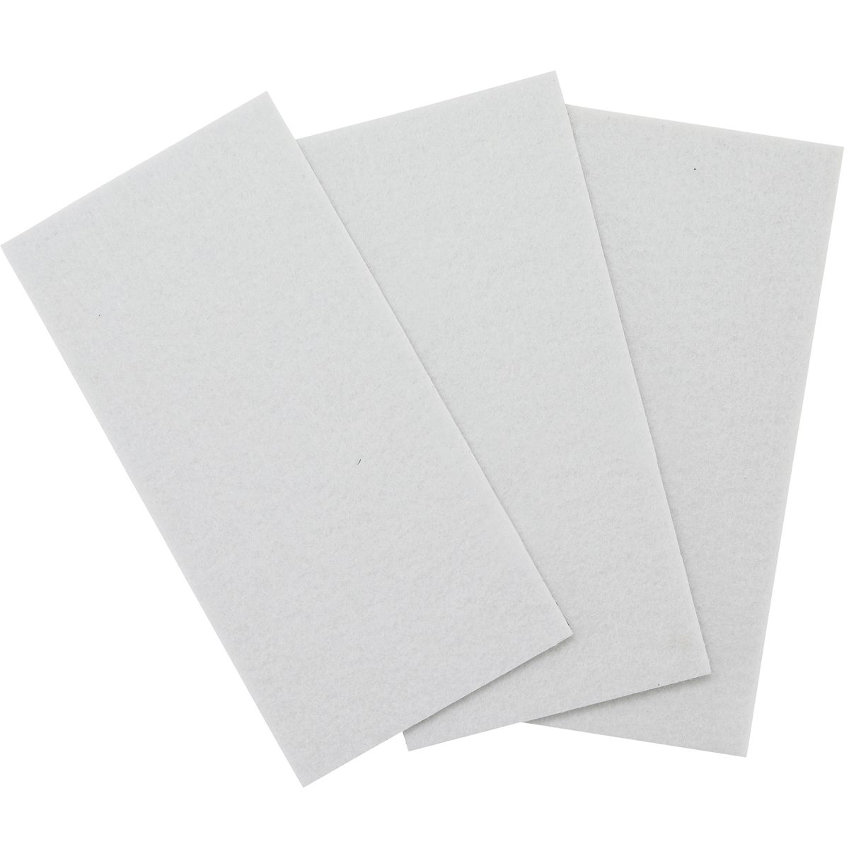 Felt Pad | Mats | white | 100 x 200 mm | 3 pcs.