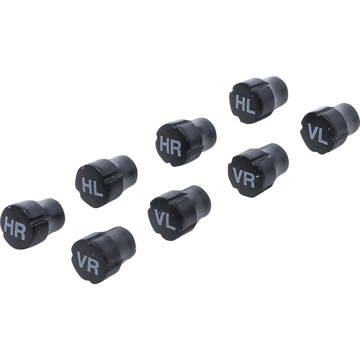 Plastic Valve Cap Set | for Tire Marking | 8 pcs.