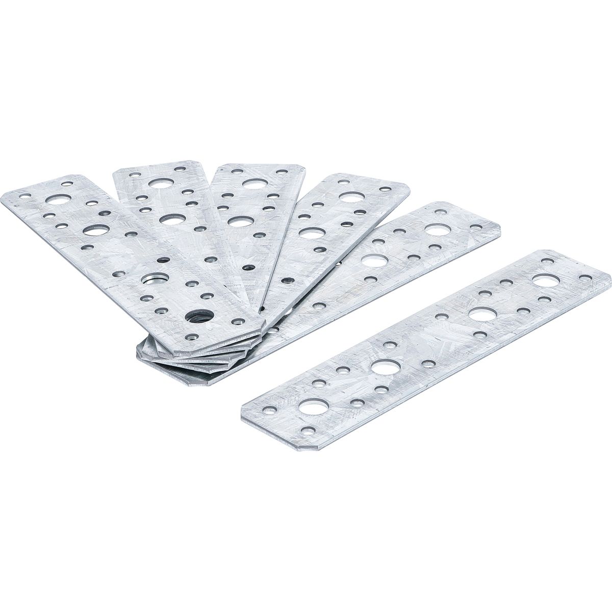 Assortiments de pattes de fixation plates | 180 x 40 x 2 mm | 6 pièces