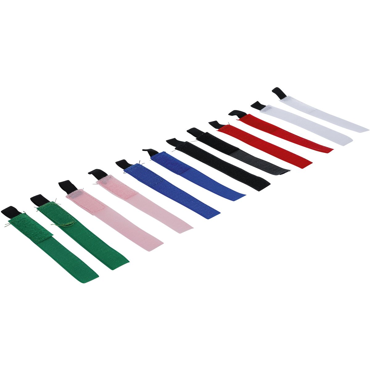 Hook and Loop Tape Assortment | 20 x 190 mm | 12 pcs.