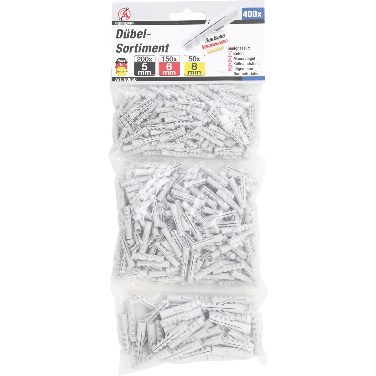 Screw Anchor Set | 5/6/8 mm | 400 pcs.