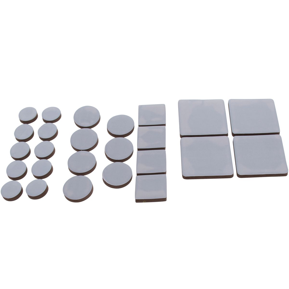 Juego de almohadillas antideslizantes | gris | 25 piezas