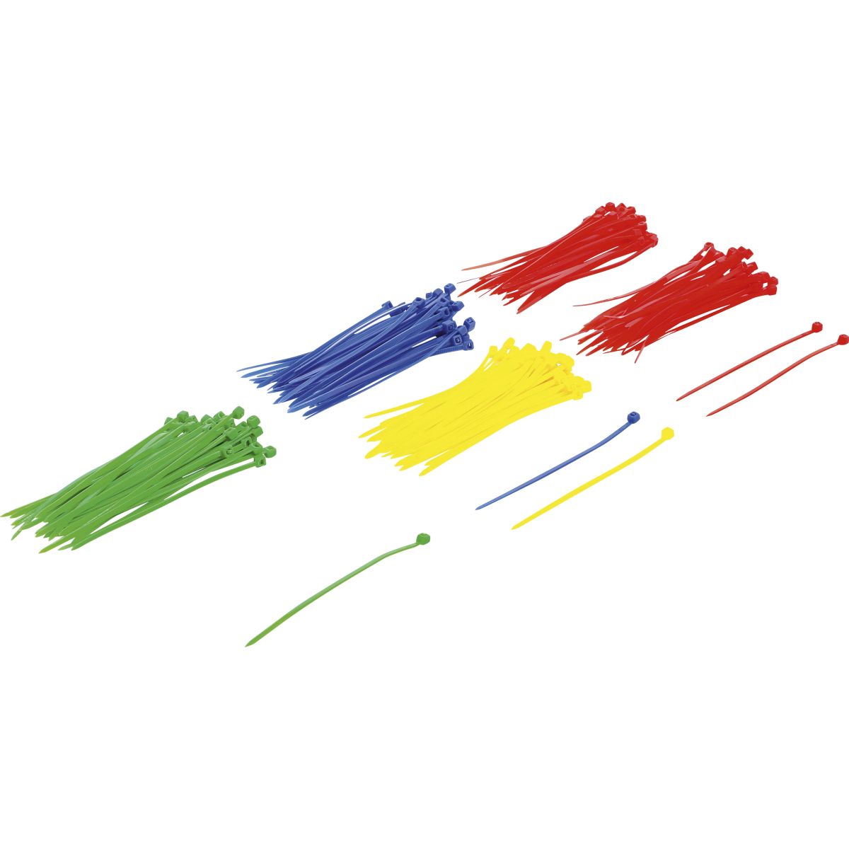 Assortiment de colliers plastique | multicolore | 2,4 x 100 mm | 200 pièces