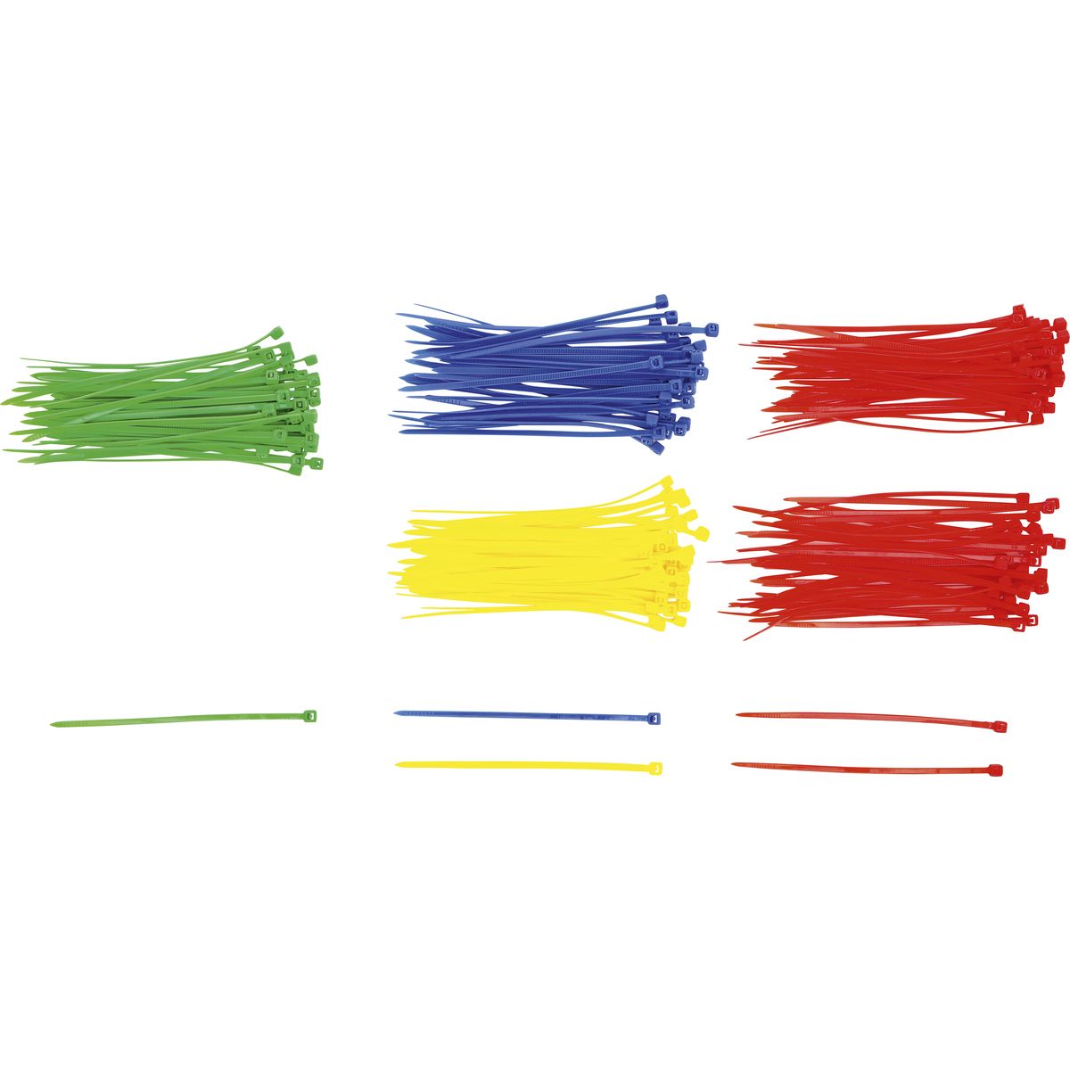 Cable Tie Assortment | coloured | 2.4 x 100 mm | 200 pcs.