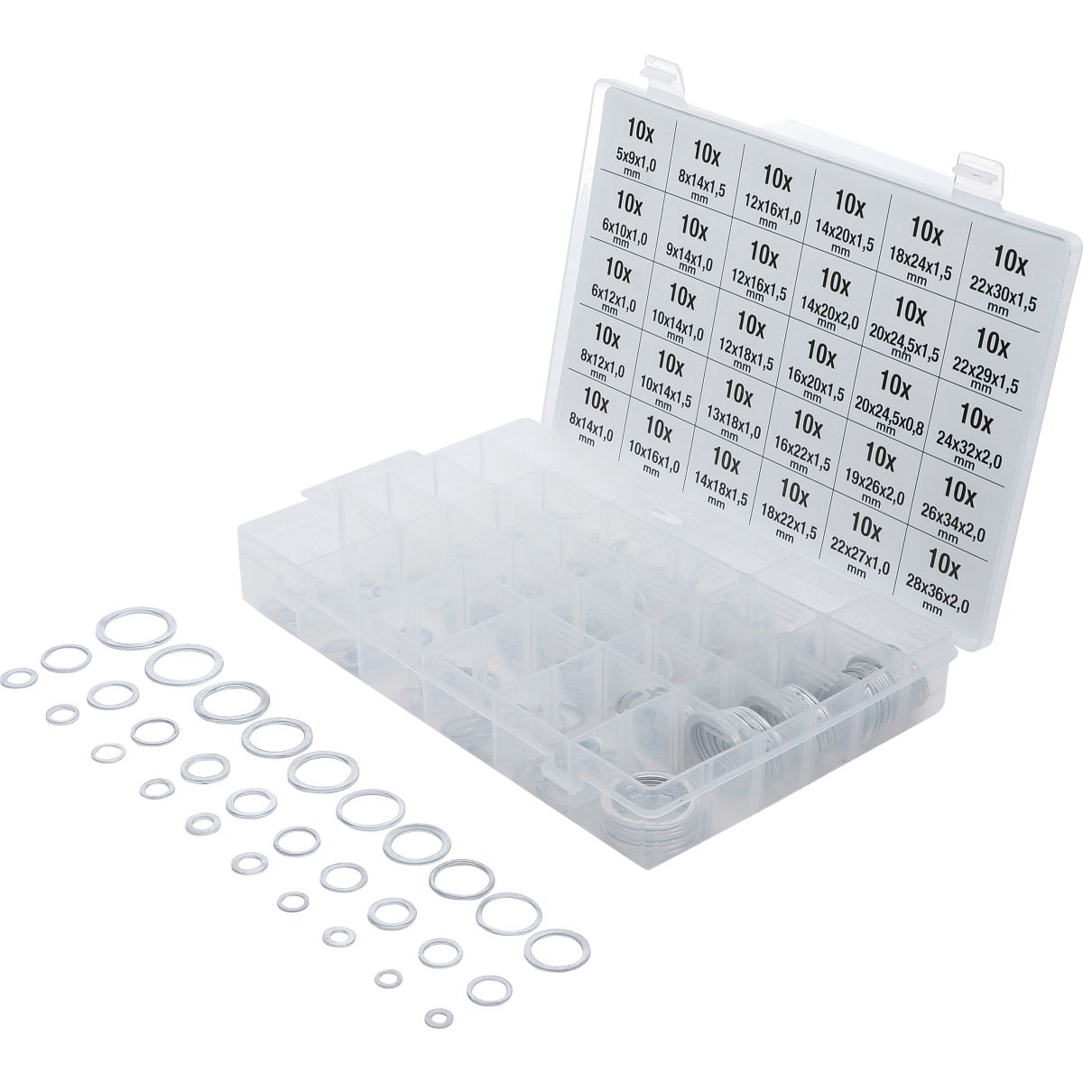 Seal Ring Assortment | aluminium | 300 pcs.