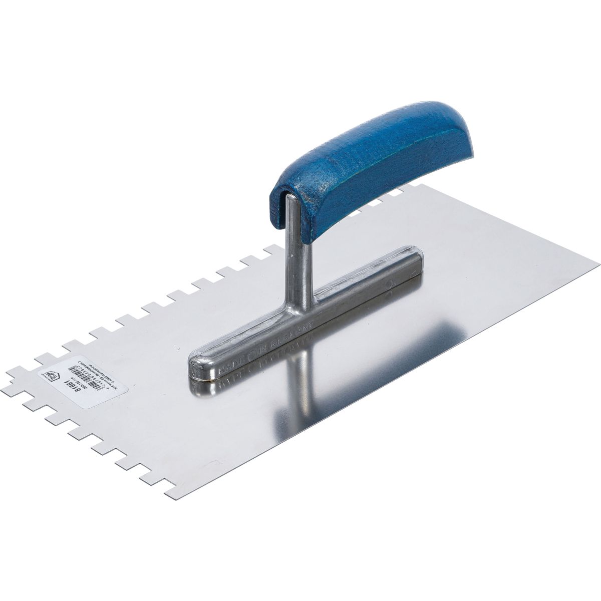 Toothed Trowel | Stainless | Square teeth | 280 x 130 mm