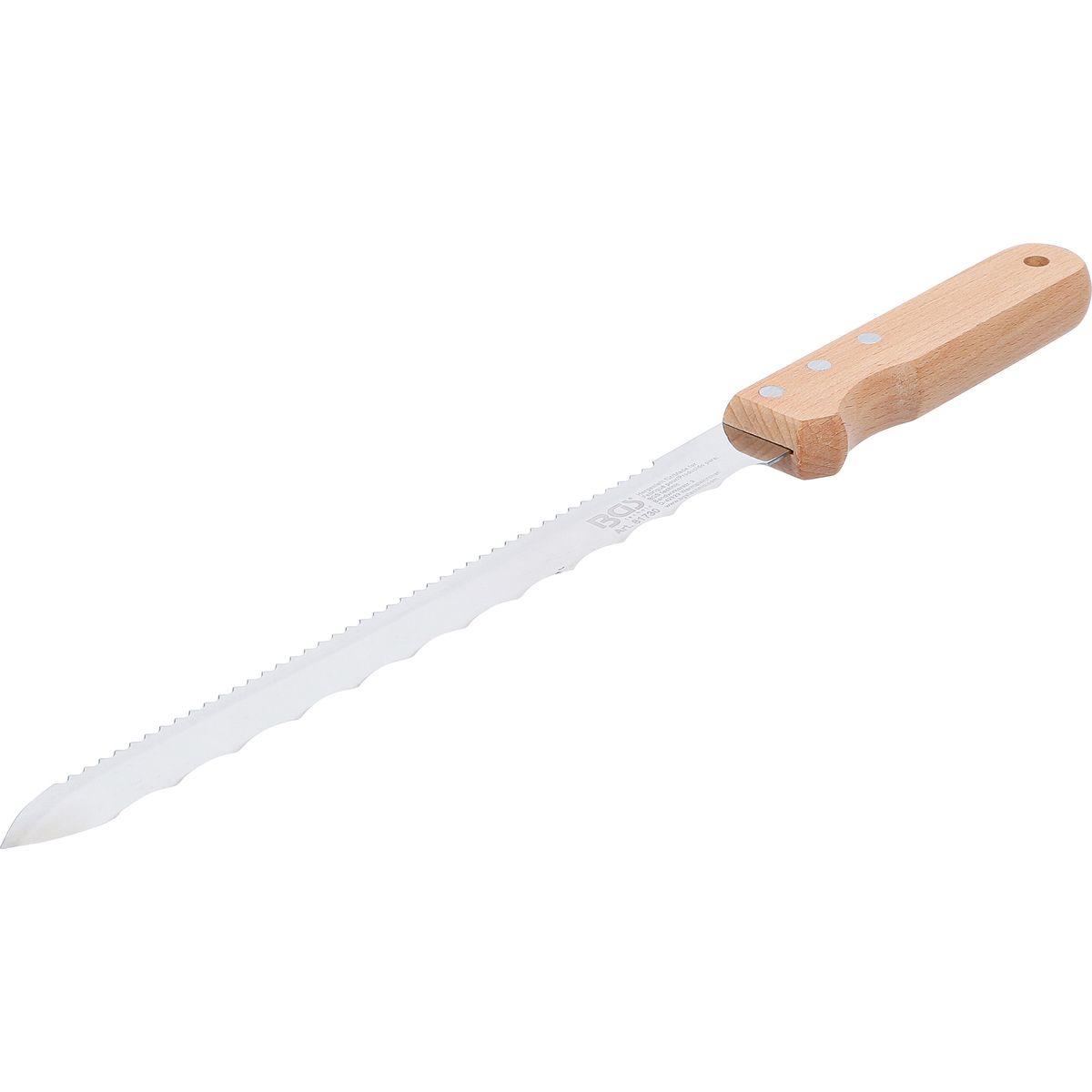 Cuchillo para materiales aislantes | 420 mm | empuñadura de madera