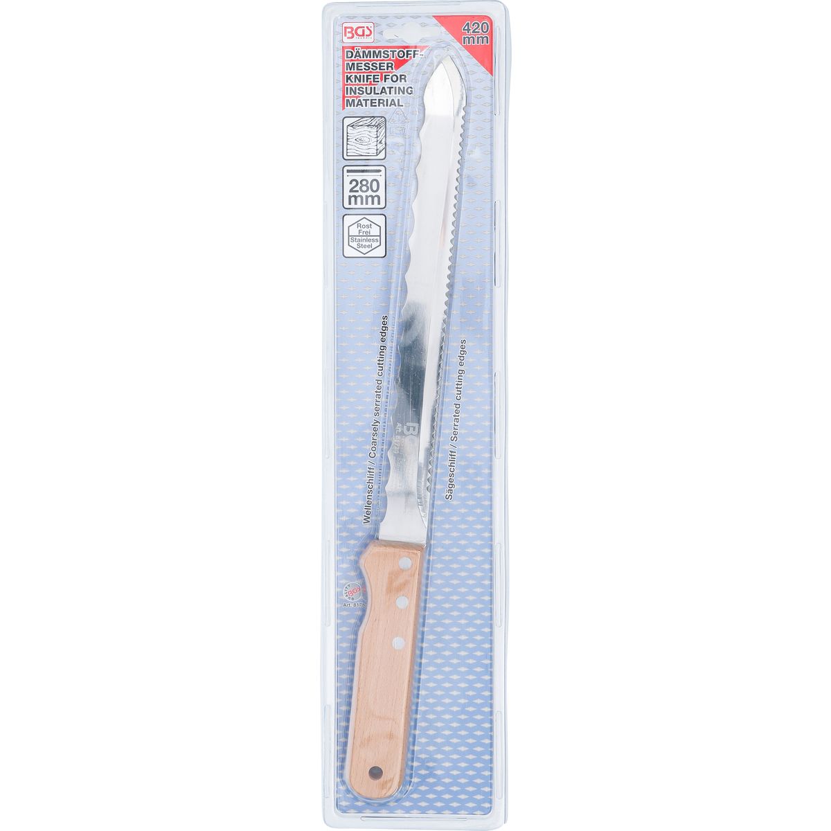 Insultation Knife | 420 mm | Wooden handle