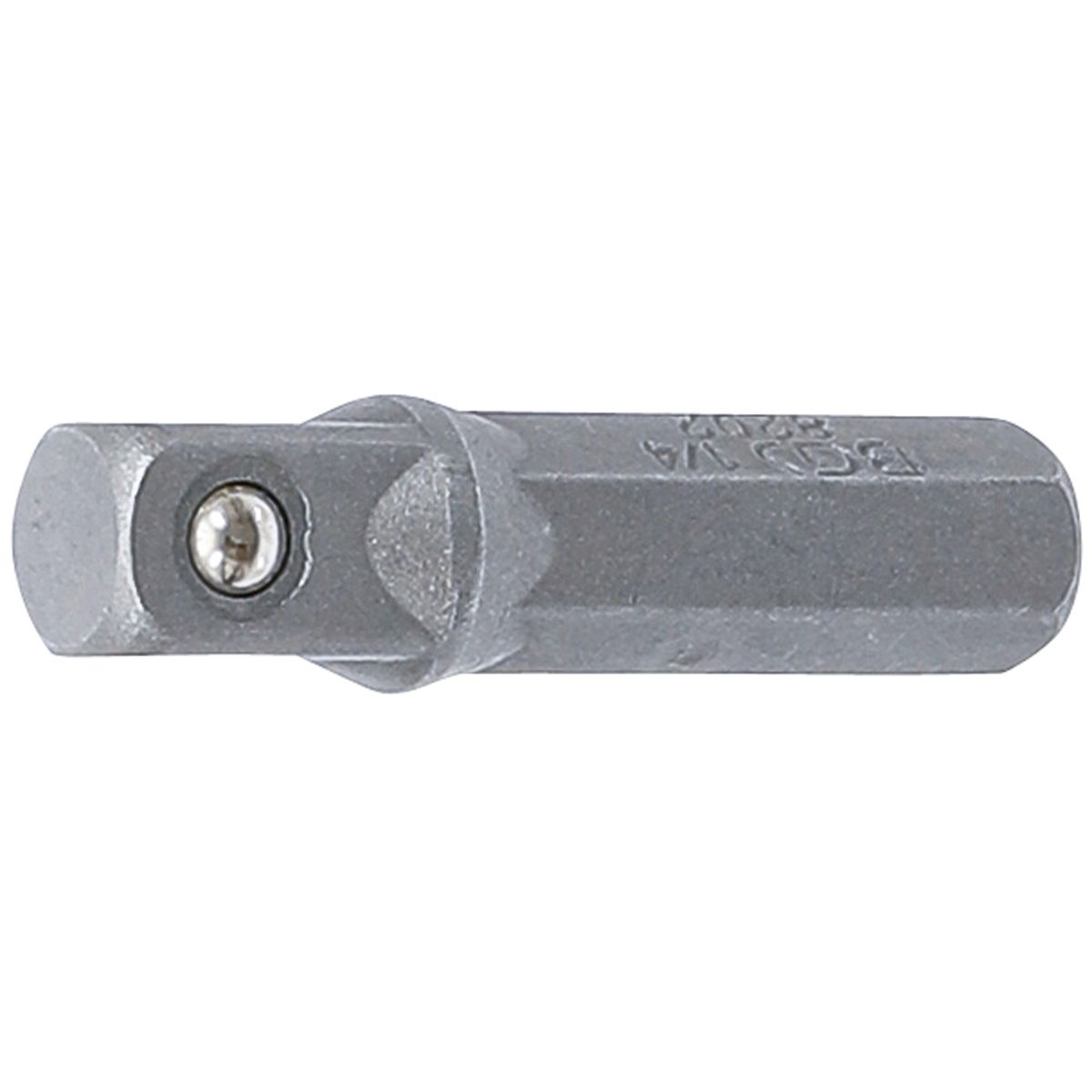 Bit-Knarren-Adapter | Außensechskant 6,3 mm (1/4") - Außenvierkant 6,3 mm (1/4") | 30 mm