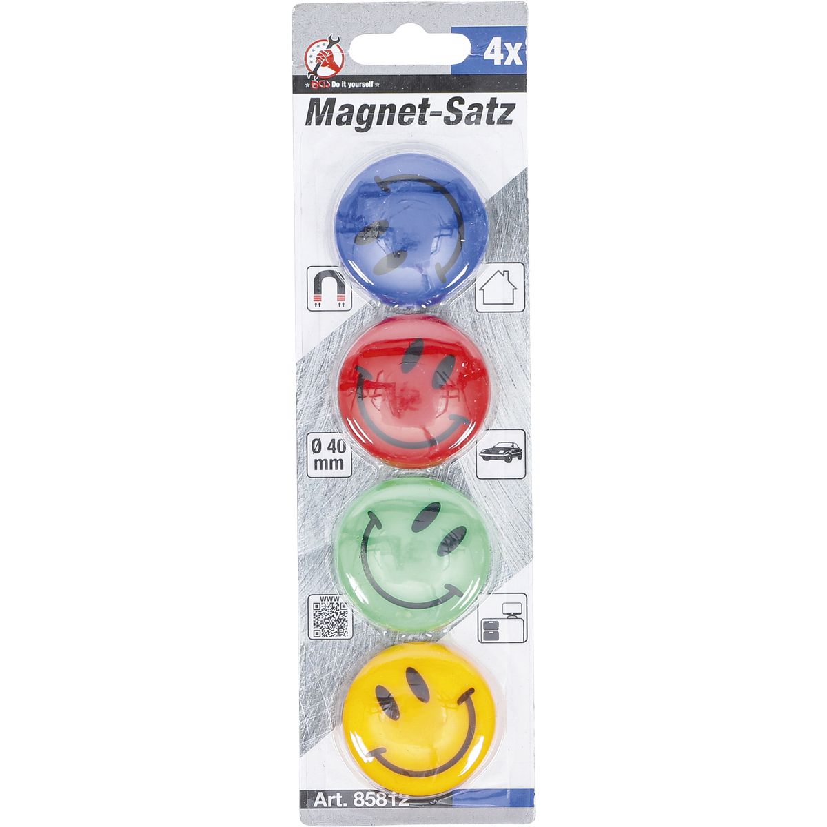 Magnet Set | "Smile" | Ø 40 mm | 4 pcs.