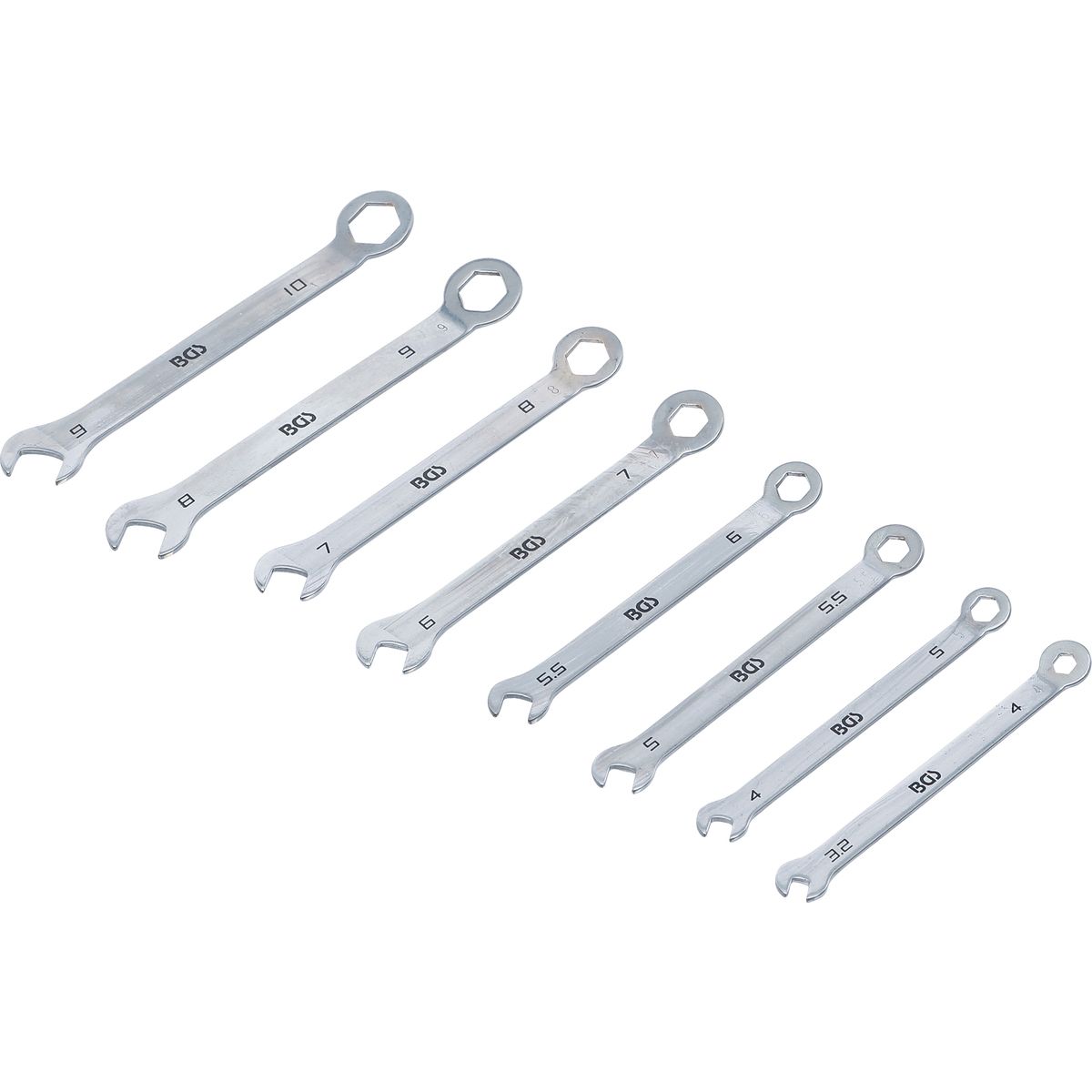 Combination Spanner Set | Stubby Type | 4 - 10 mm | 8 pcs.