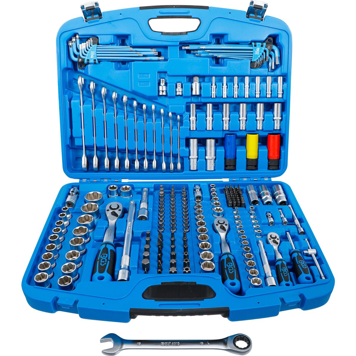 Socket Set | 6.3 mm (1/4") / 10 mm (3/8") / 12.5 mm (1/2") Drive | 218 pcs.