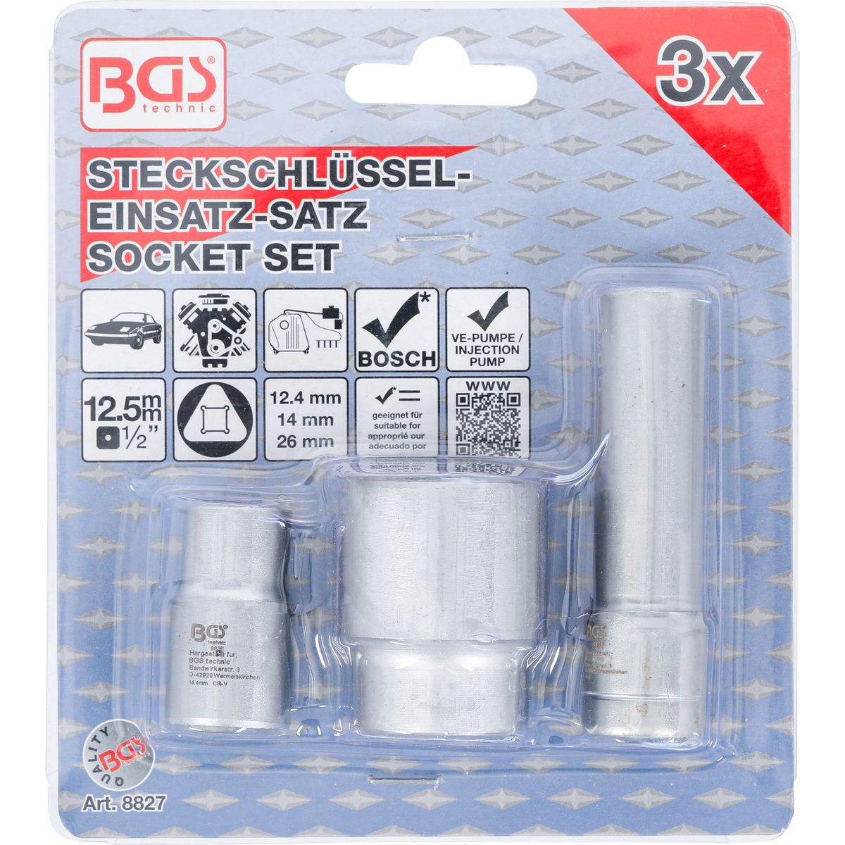 Socket Set for Bosch Distributor Injection Pumps