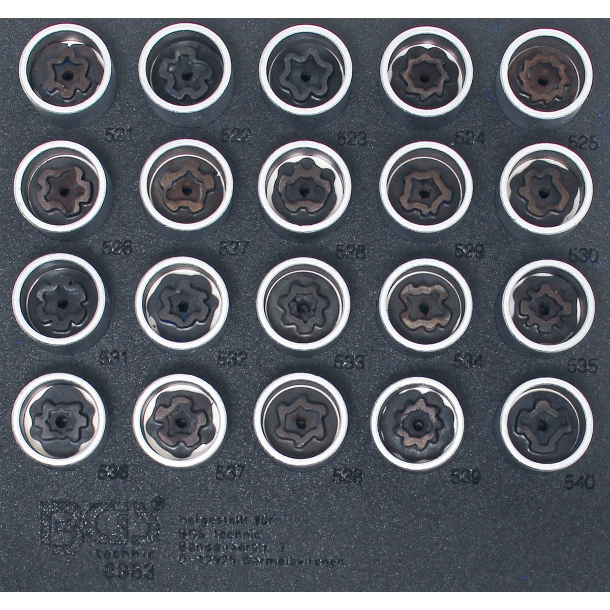 Tool Tray 1/6: Rim Lock Socket Set for VAG | 20 pcs.