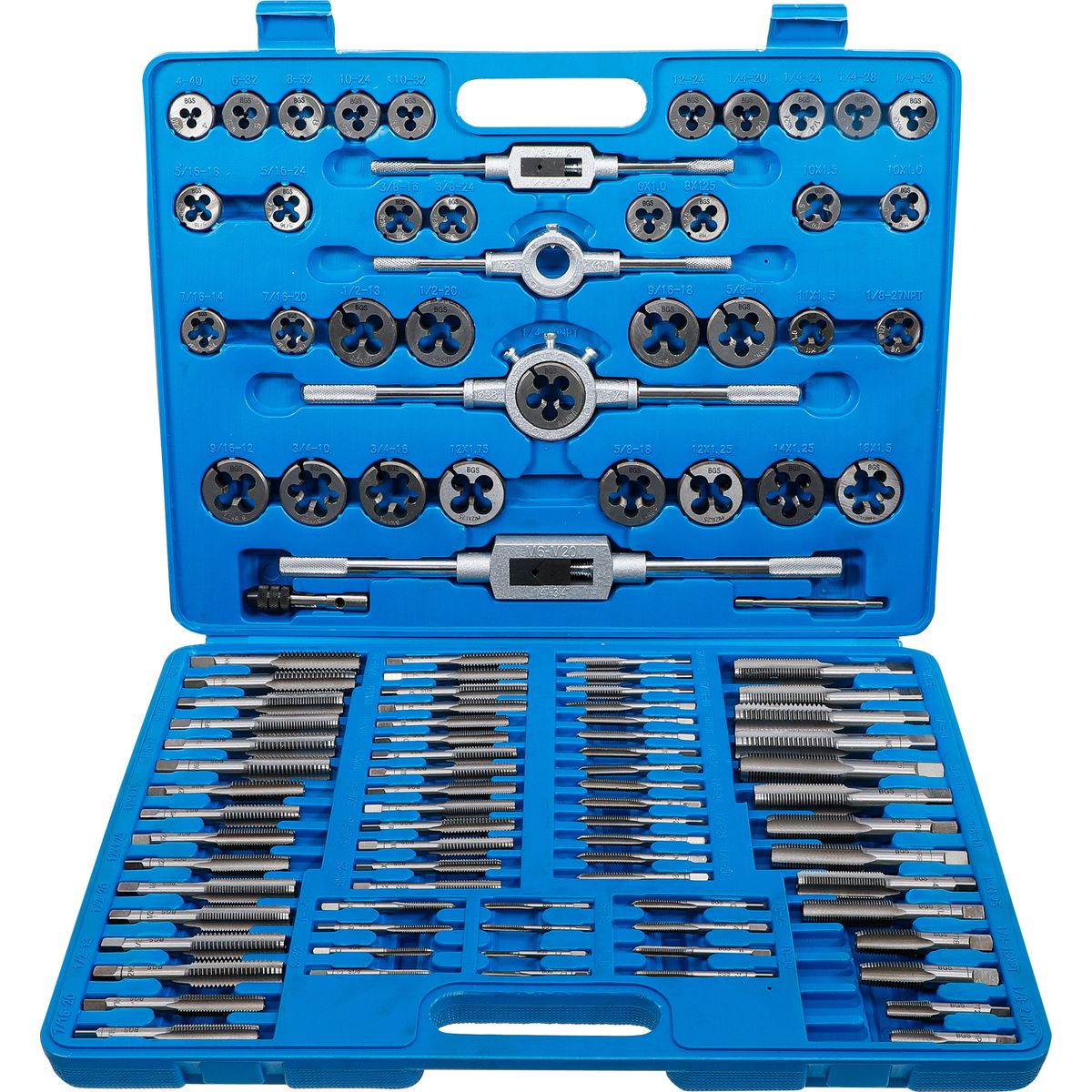 Tap and Die Set | Metric / Inch Sizes | 110 pcs.