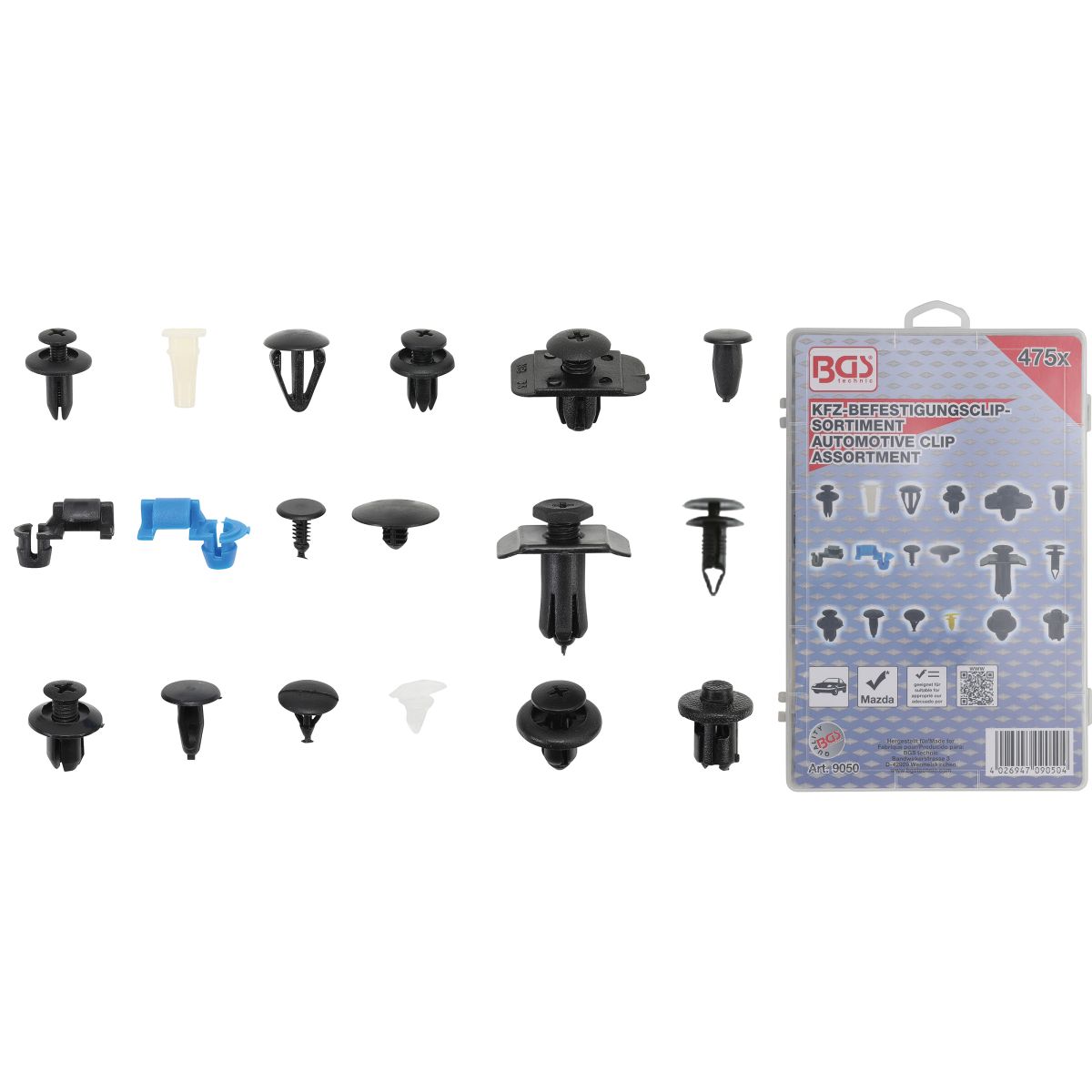 Assortiment de clips de fixation automobiles pour Mazda | 475 pièces